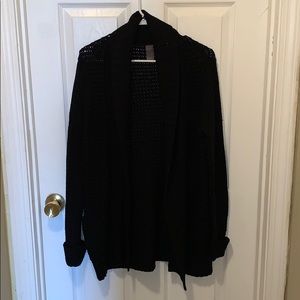 Black cardigan